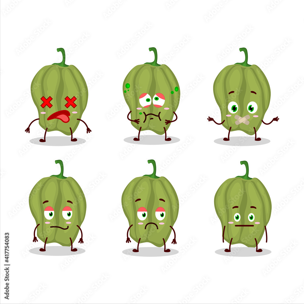 New green hananero cartoon character with nope expression New green hananero cartoon character with nope expression