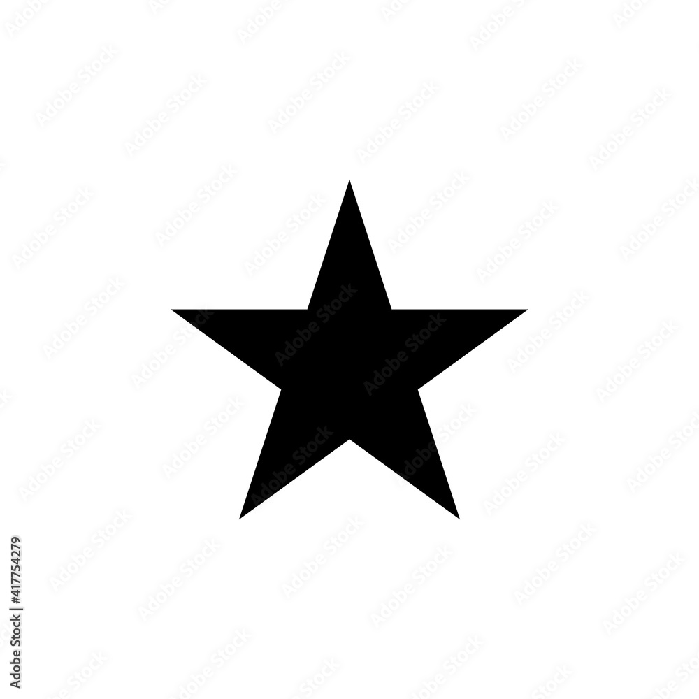 Simple cool star icon vector logo Simple cool star icon vector logo