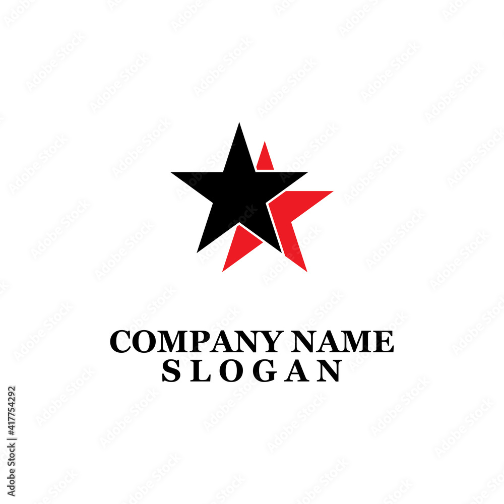 Simple cool star icon vector logo Simple cool star icon vector logo