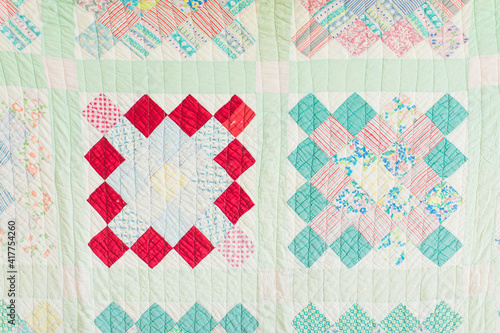 Checkered Quilt © Stitched and Found