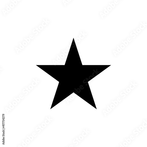 Simple cool star icon vector logo