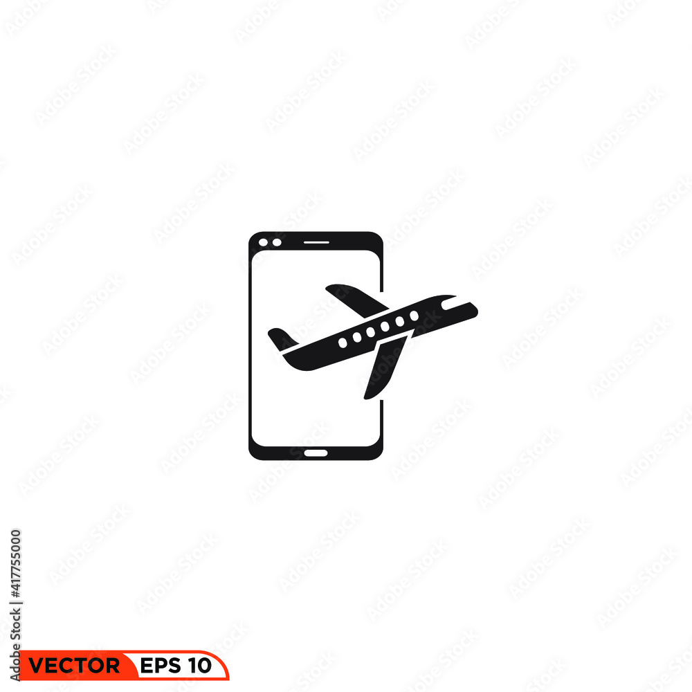 Icon vector graphic of aplication plane Icon vector graphic of aplication plane