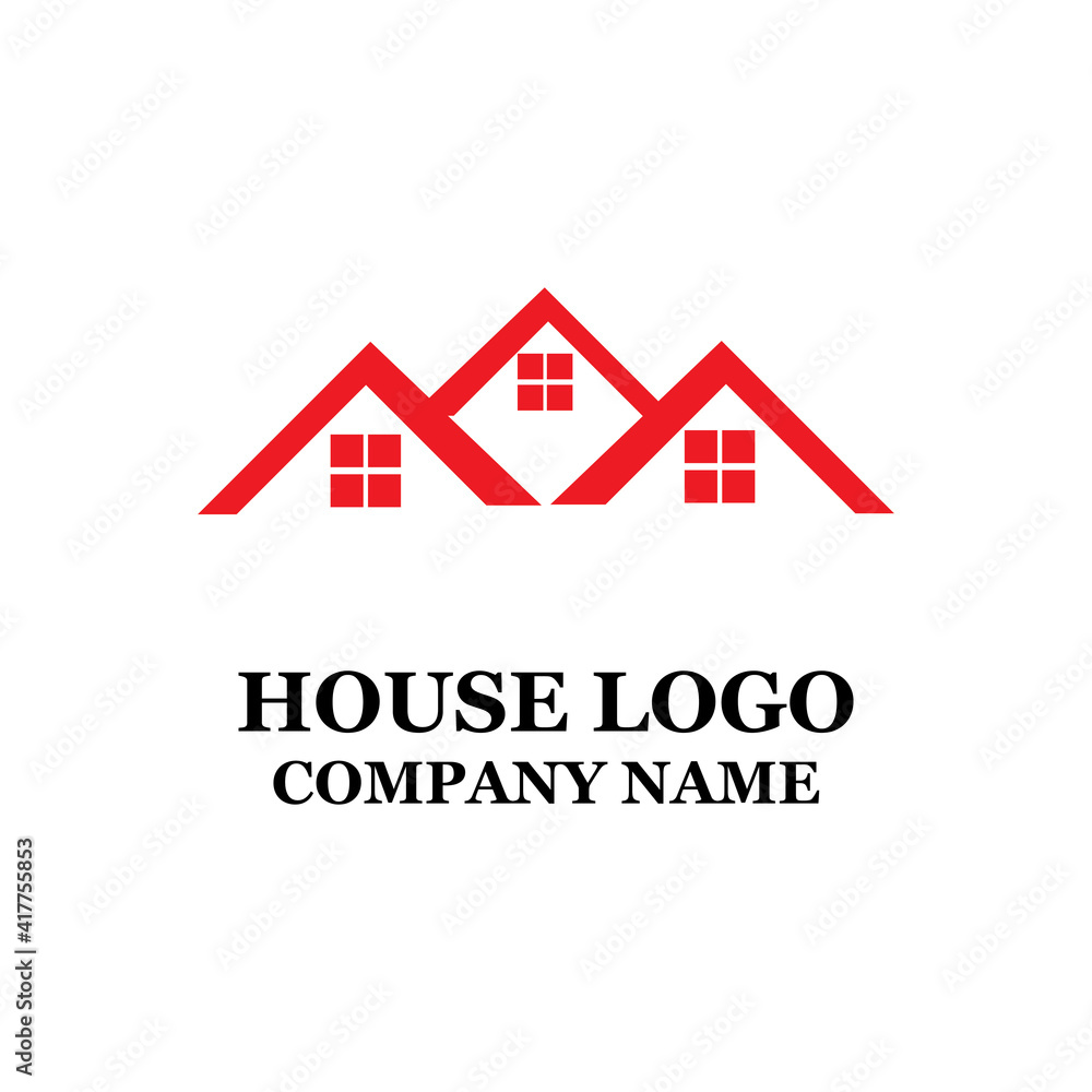 Simple urban home icon vector logo Simple urban home icon vector logo
