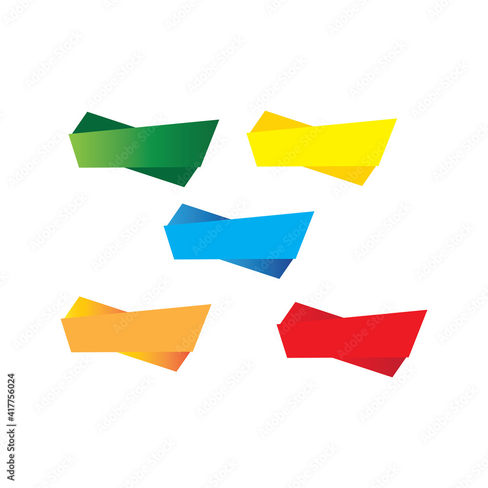 simple banner icon vector logo simple banner icon vector logo