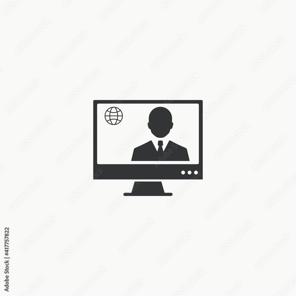 News anchor icon graphic design vector illustration News anchor icon graphic design vector illustration