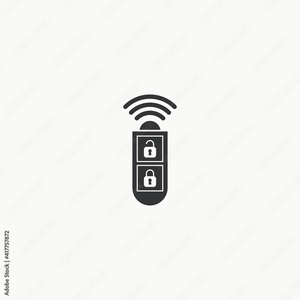 Smart key icon graphic design vector illustration Smart key icon graphic design vector illustration
