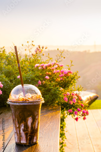 Cold drink in the gardeb