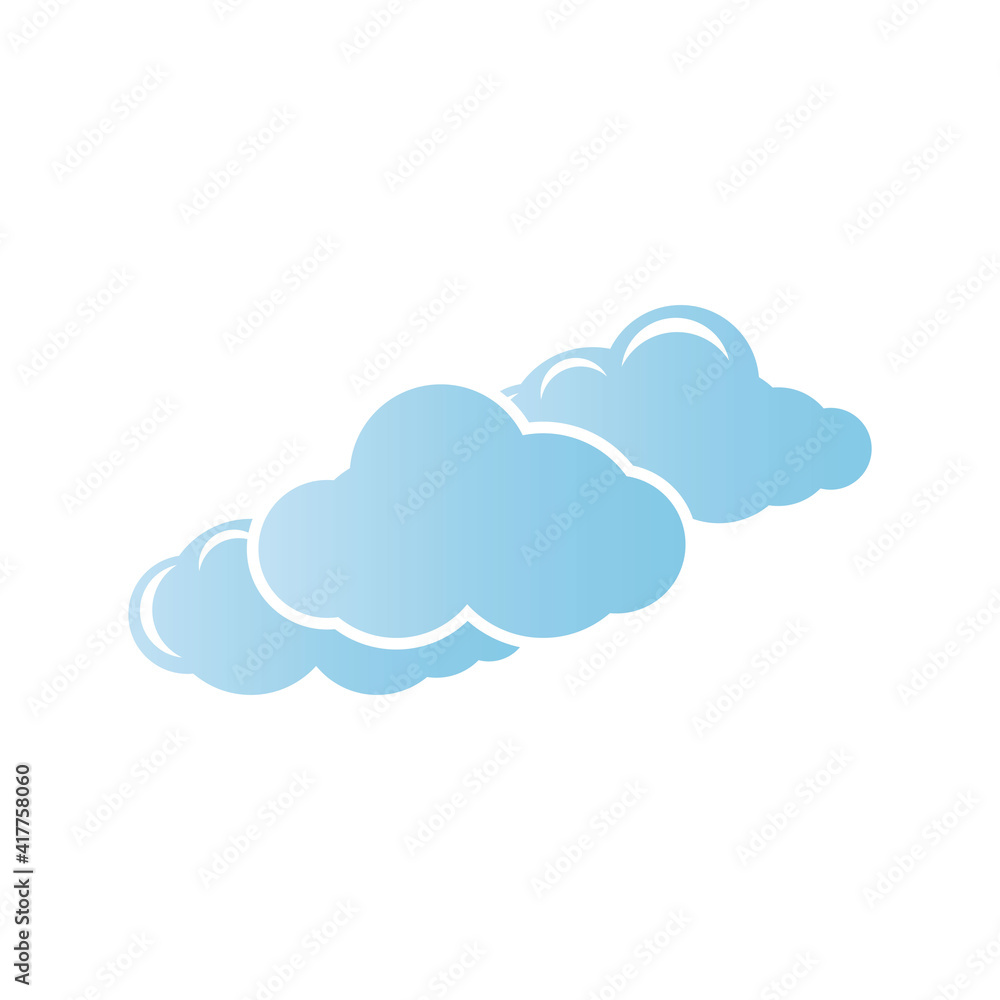 Cloud template vector Cloud template vector