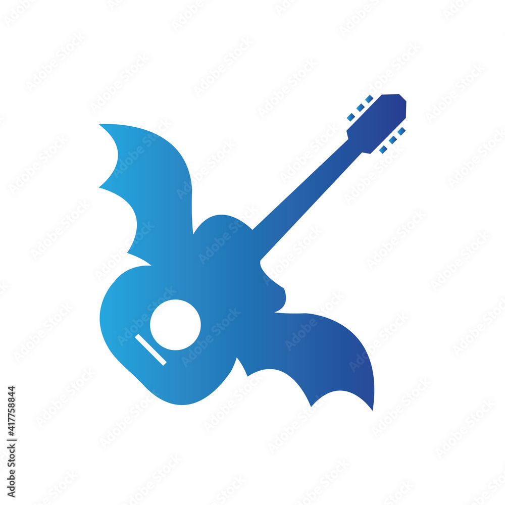 simple cool music guitar vector icon logo simple cool music guitar vector icon logo