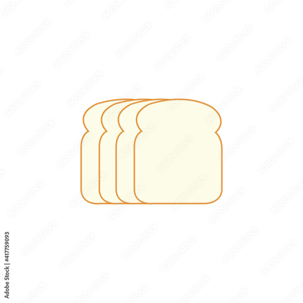 simple delicious bread icon vector logo simple delicious bread icon vector logo
