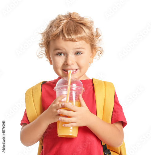 Cute little schoolboy drink...