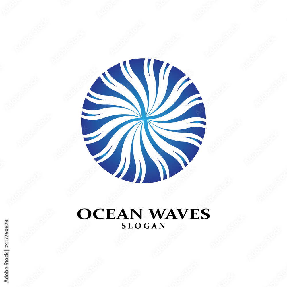 Water wave icon vector Water wave icon vector