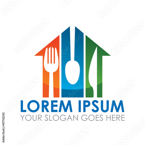 food house vector , restaurant logo