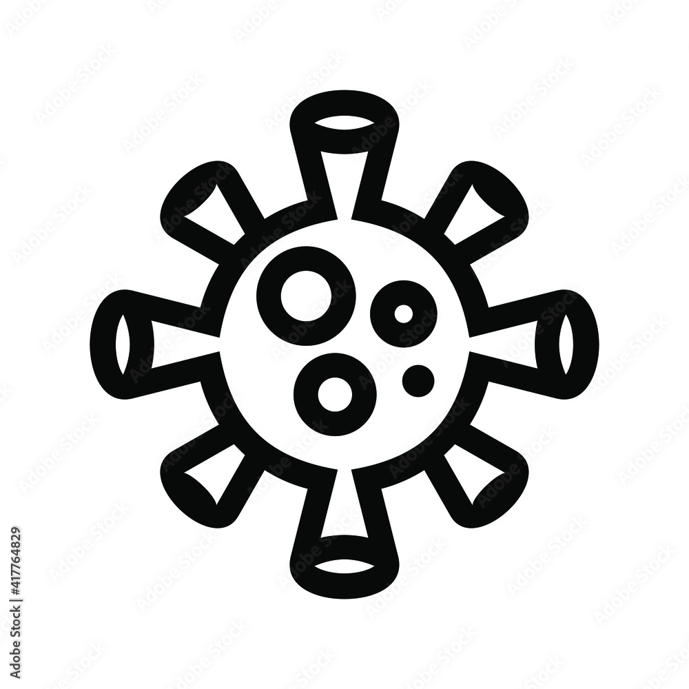 Obraz premium covid-19 outline icon modern illustration.