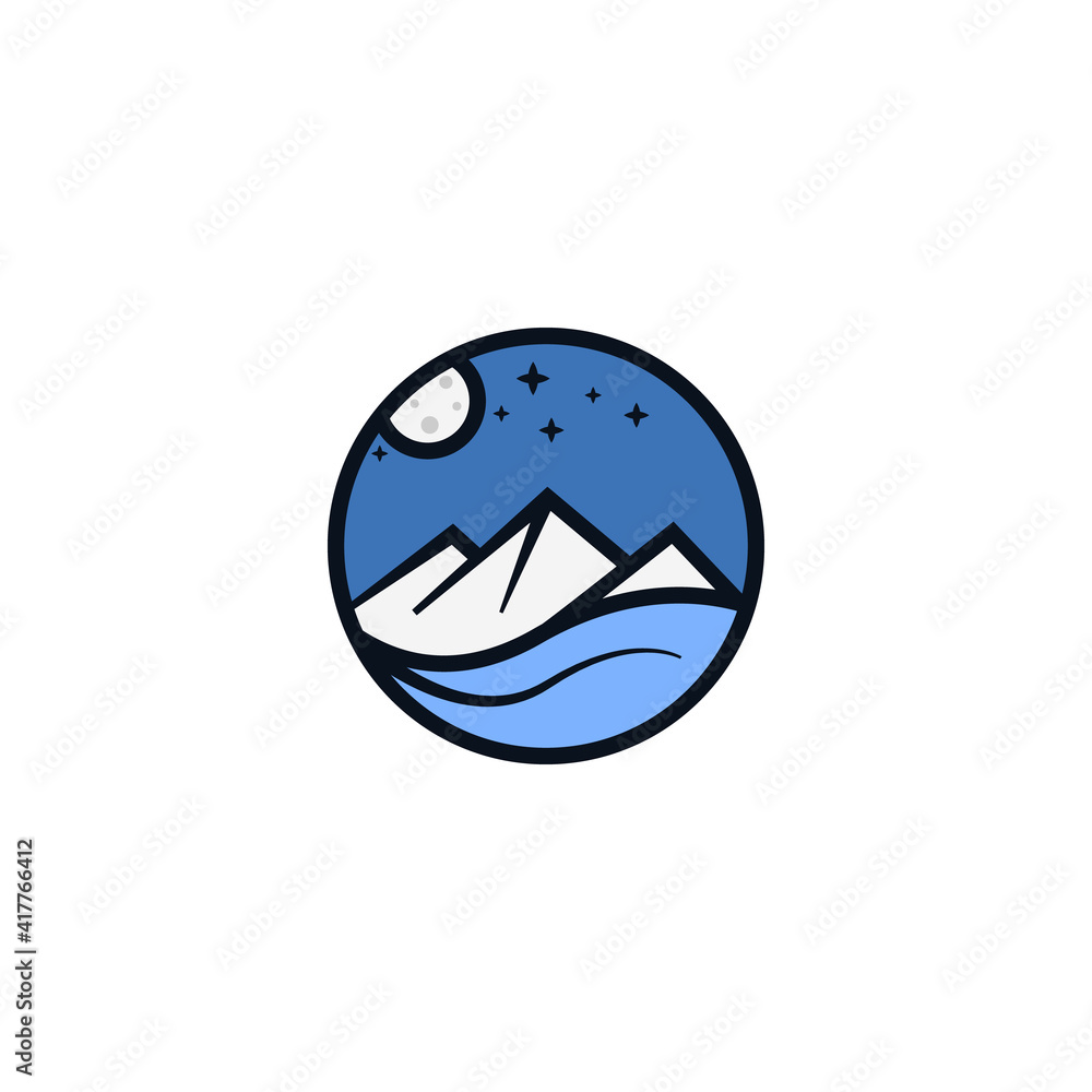Obraz premium Awesome Travel Logo. Creative Travel Logo. Mountain Logo
