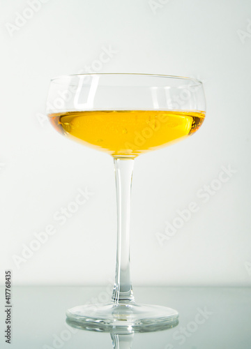 cocktail glass on a light background