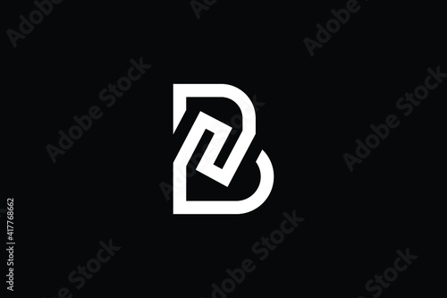NB logo letter design on luxury background. BN logo monogram initials letter concept. NB icon logo design. BN elegant and Professional letter icon design on black background. N B BN NB