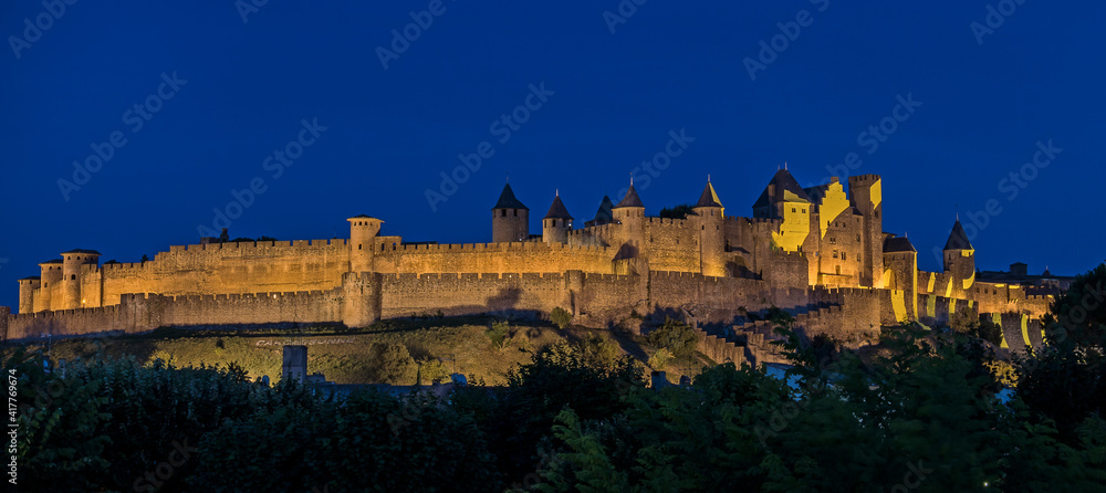 Carcassonne at Night