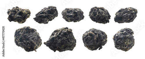 A set of green oolong tea. Isolated on a white background