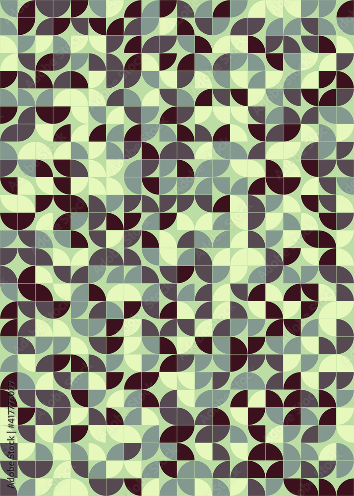 Abstract Geometric Pattern generative computational art illustration