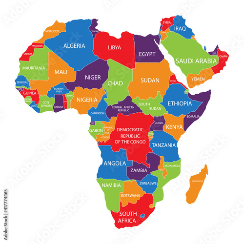 Africa map vector