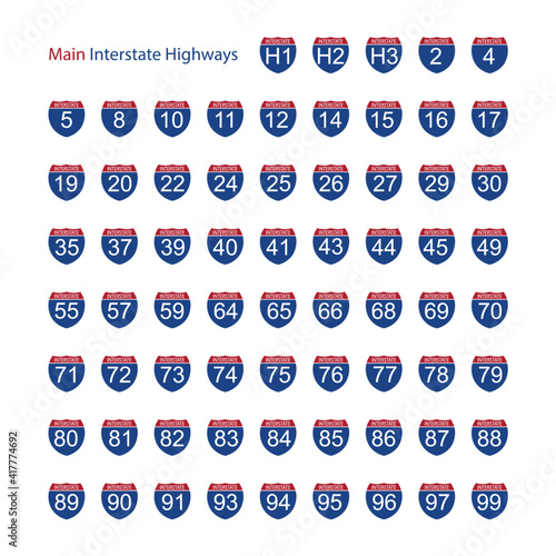 Interstate highway road