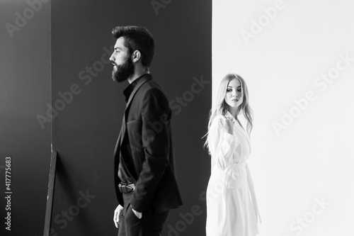 Man and woman charm elegant passion studio style © ALEXSTUDIO