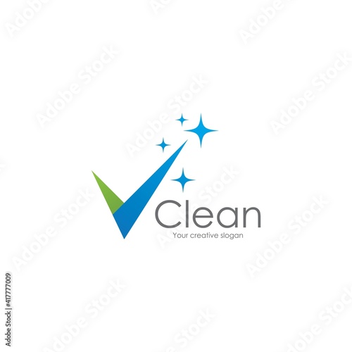 Cleaning logo and symbol