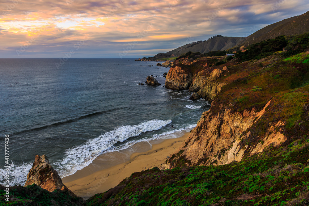 Coastal Sunst Views in Big Sur, California