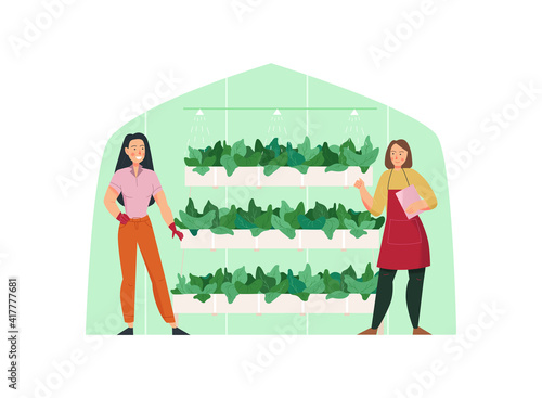 Plants And Women Composition