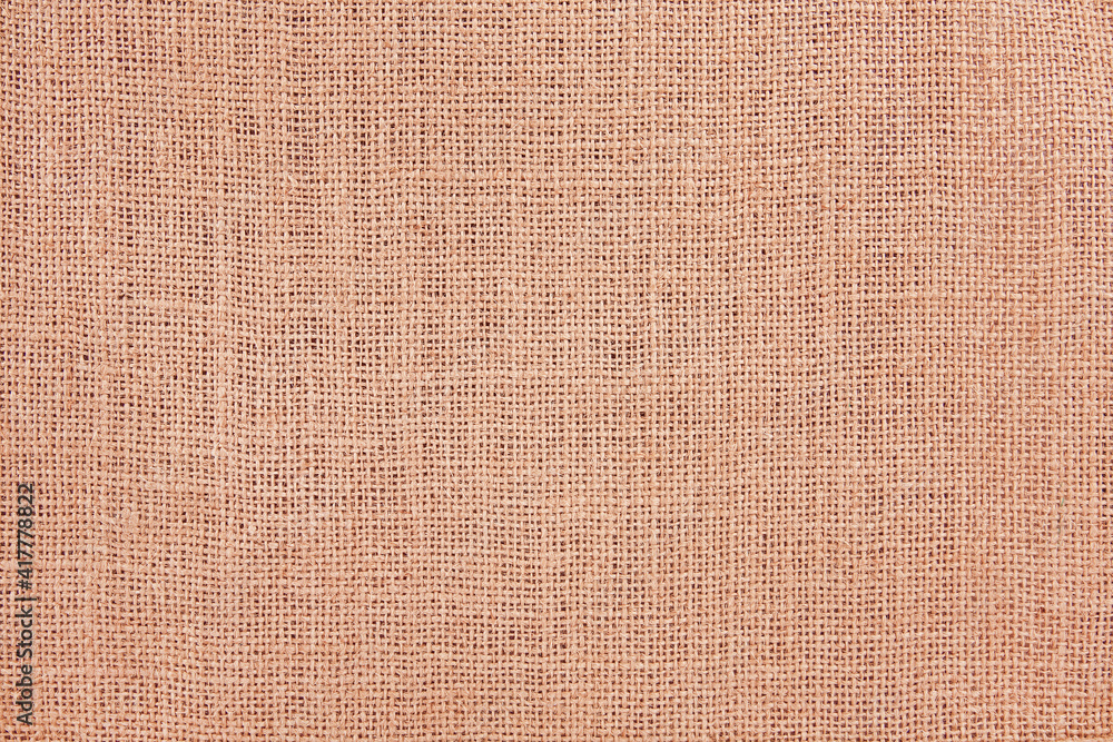 Fototapeta premium Close-up of natural burlap hessian sacking