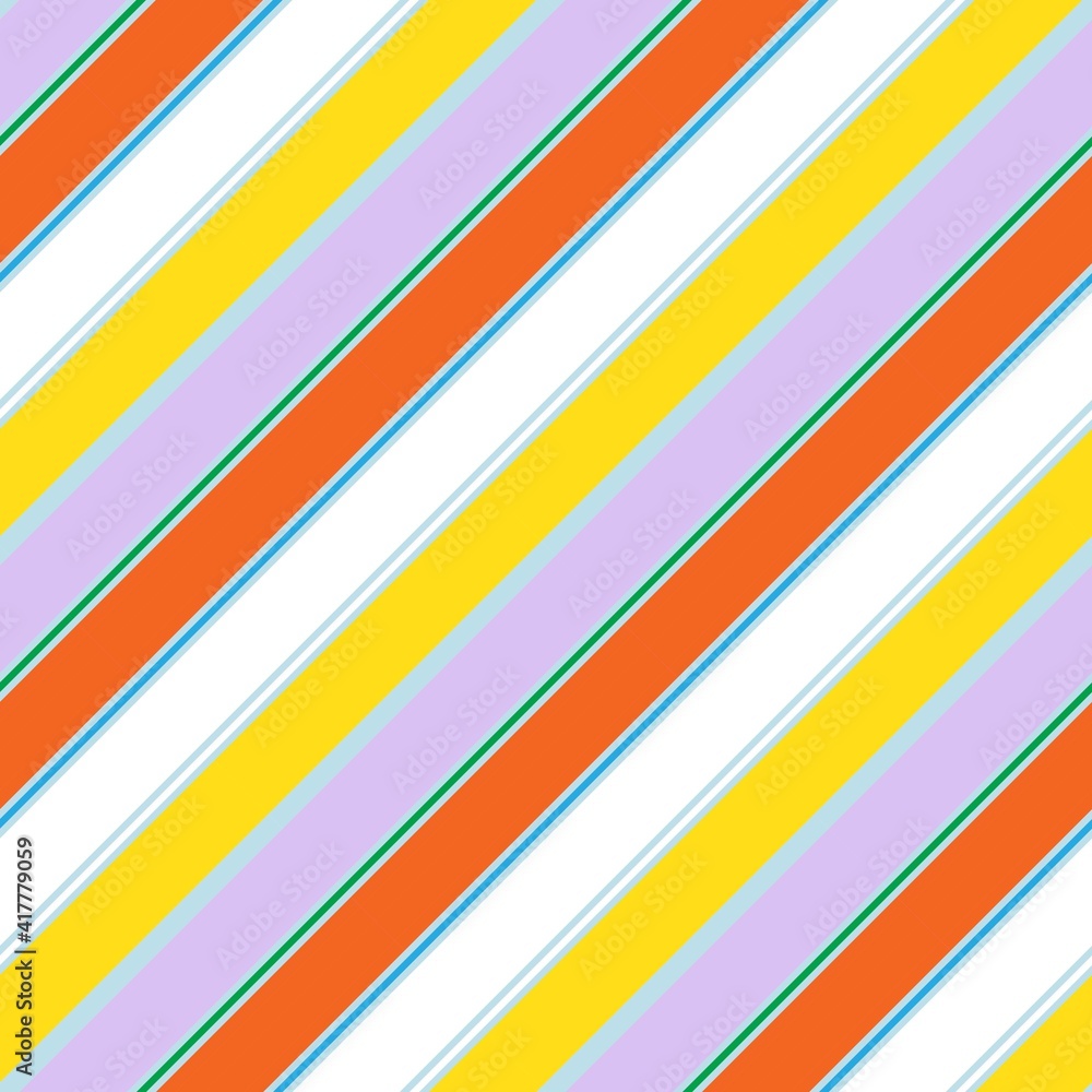Obraz premium Rainbow Stripe seamless pattern background in diagonal style