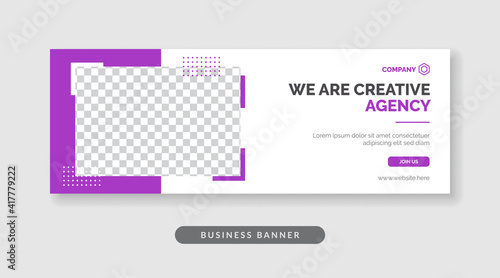 Creative agency web banner template