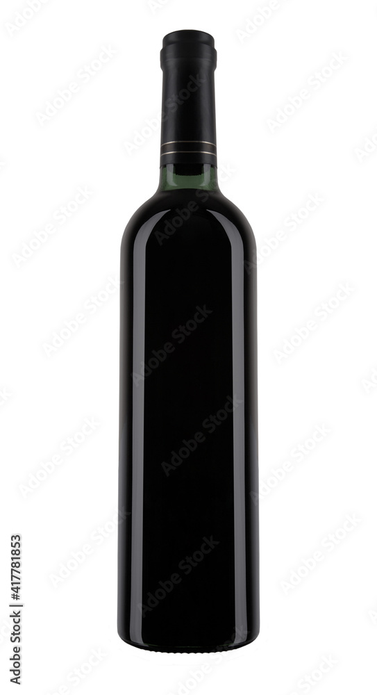 A bottle of red wine, isolated on white. A bottle of red wine, isolated on white.
