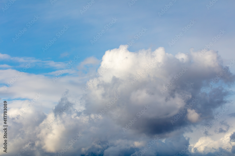 Clouds in the sky as background. Nature