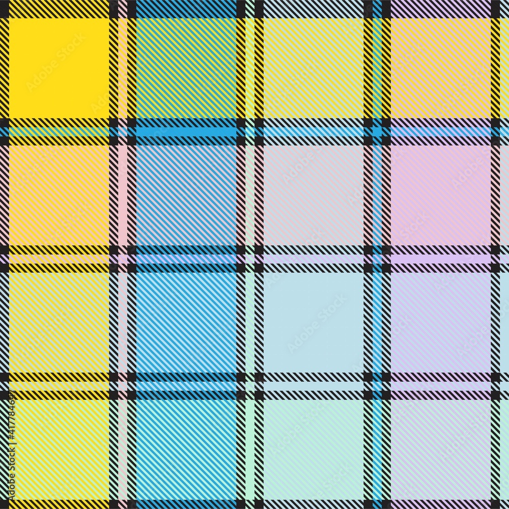 Rainbow Pastel Plaid textured Seamless Pattern Rainbow Pastel Plaid textured Seamless Pattern