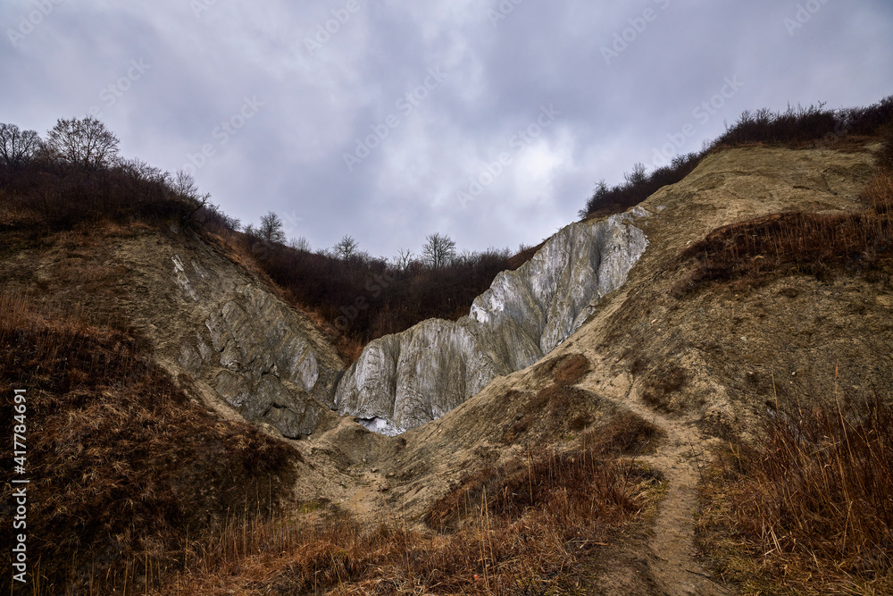 Images with the Praid Salt Mountain and Canyon, a nature reserve in Romania.