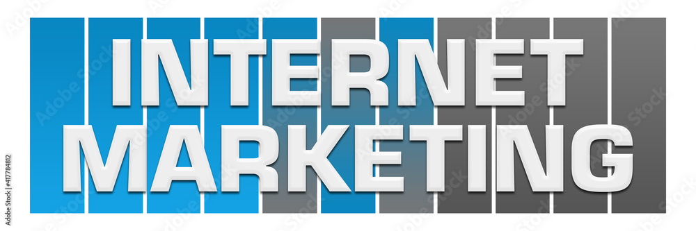 Internet Marketing Blue Grey Boxes Horizontal Text Internet Marketing Blue Grey Boxes Horizontal Text