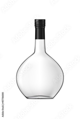 Round Cognac Bottle Composition