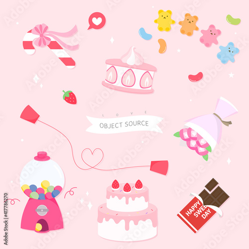 Object Illustration of Family Month Love