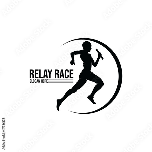 Relay race logo design inspiration
