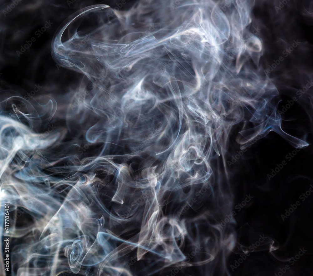 Smoke isolated on black background. Smoke isolated on black background.