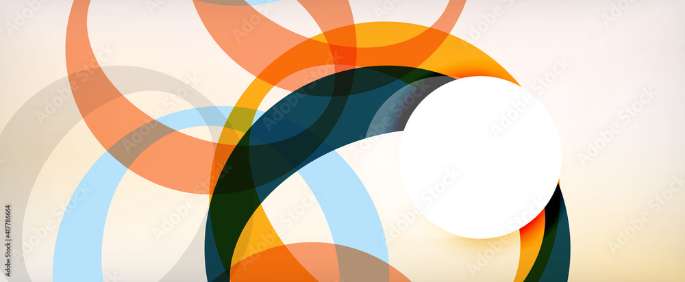 Ring geometric shapes, o letter repetition wallpaper. Abstract background for business or technology presentations, internet posters or web brochure covers Ring geometric shapes, o letter repetition wallpaper. Abstract background for business or technology presentations, internet posters or web brochure covers
