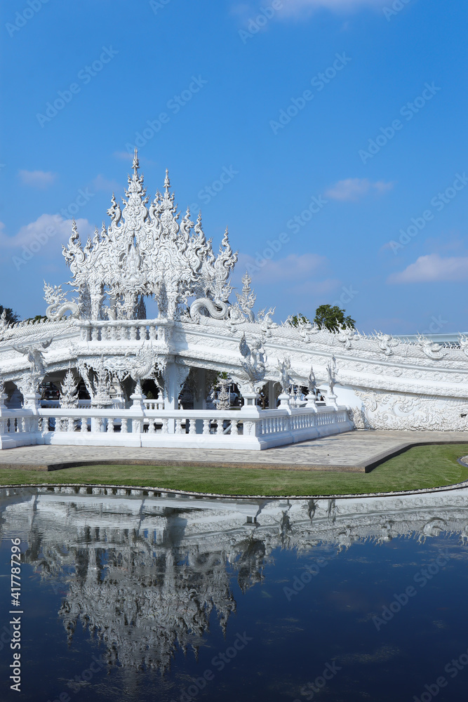 Wat Rong Khun or White Temple, Chiang Rai province, northern, Thailand.