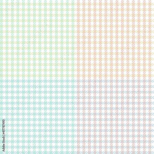 Rainbow Pastel Plaid textured Seamless Pattern