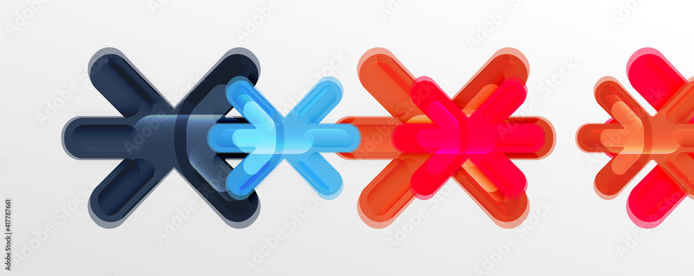 Abstract glossy crosses background for business or technology presentations, internet posters or web brochure covers Abstract glossy crosses background for business or technology presentations, internet posters or web brochure covers