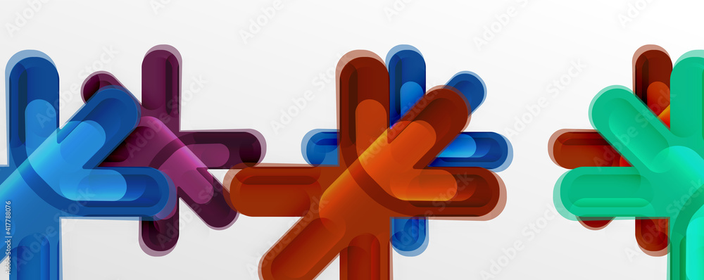 Abstract glossy crosses background for business or technology presentations, internet posters or web brochure covers Abstract glossy crosses background for business or technology presentations, internet posters or web brochure covers