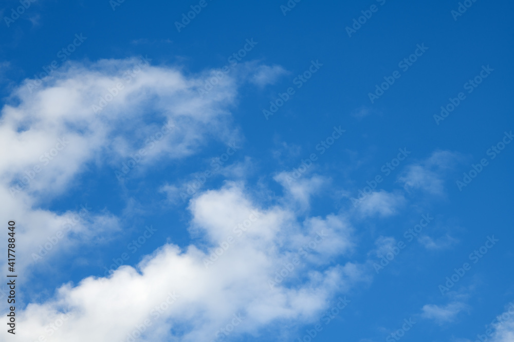 Naklejka premium Blue sky with clouds. Sky background
