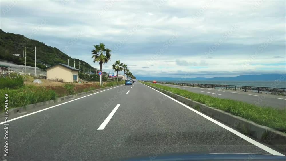road in the sea in Japan