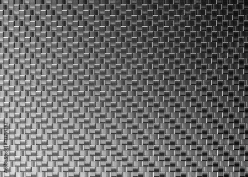 3d Carbon fiber background. Vector Illustration